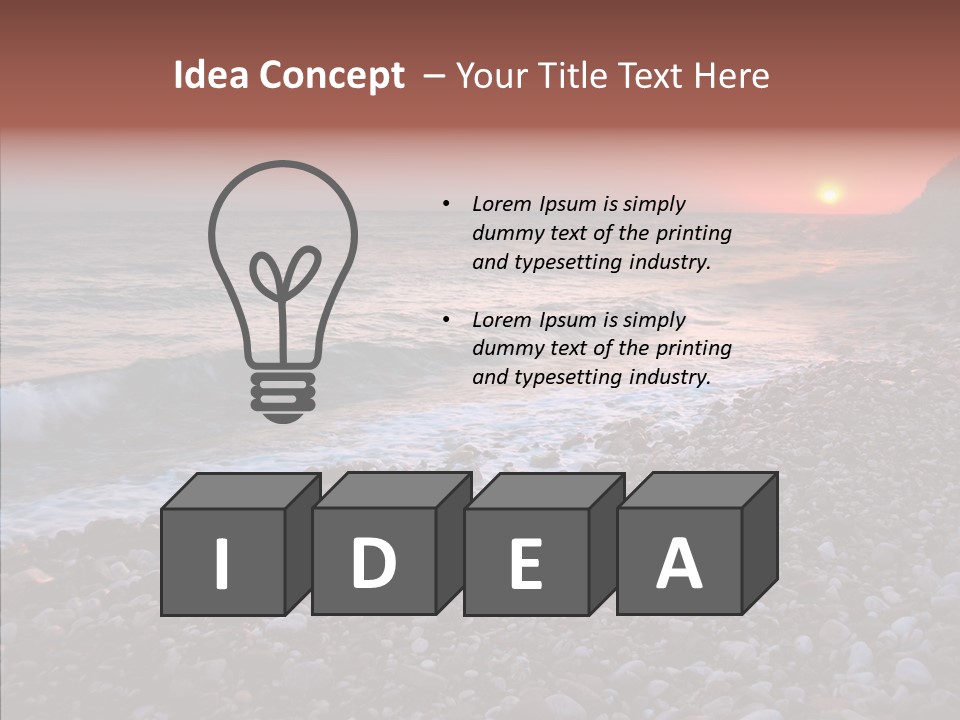 Red Travel Sky PowerPoint Template