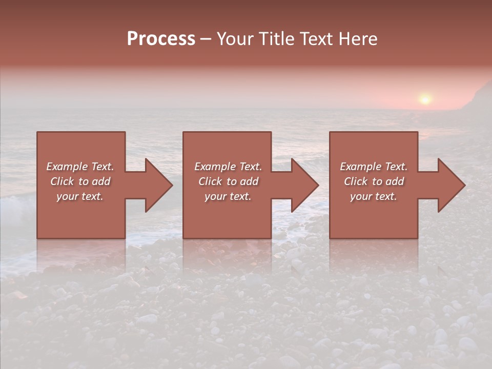 Red Travel Sky PowerPoint Template