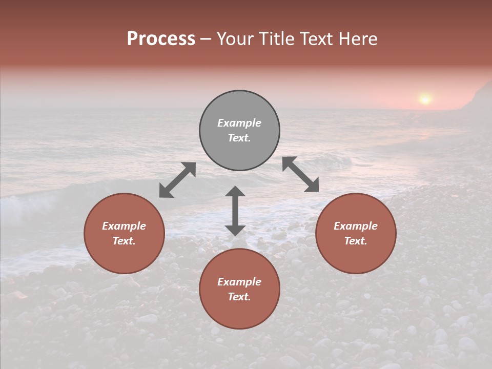 Red Travel Sky PowerPoint Template