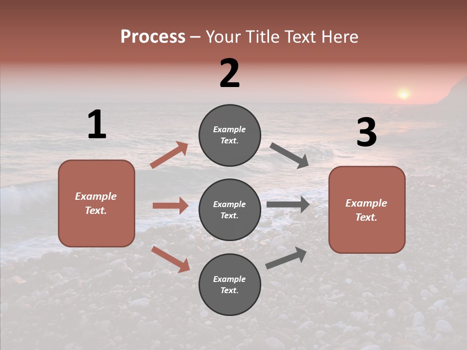 Red Travel Sky PowerPoint Template
