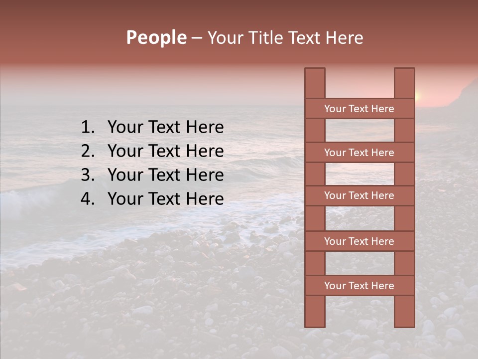 Red Travel Sky PowerPoint Template