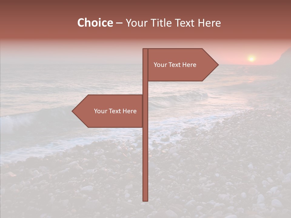 Red Travel Sky PowerPoint Template