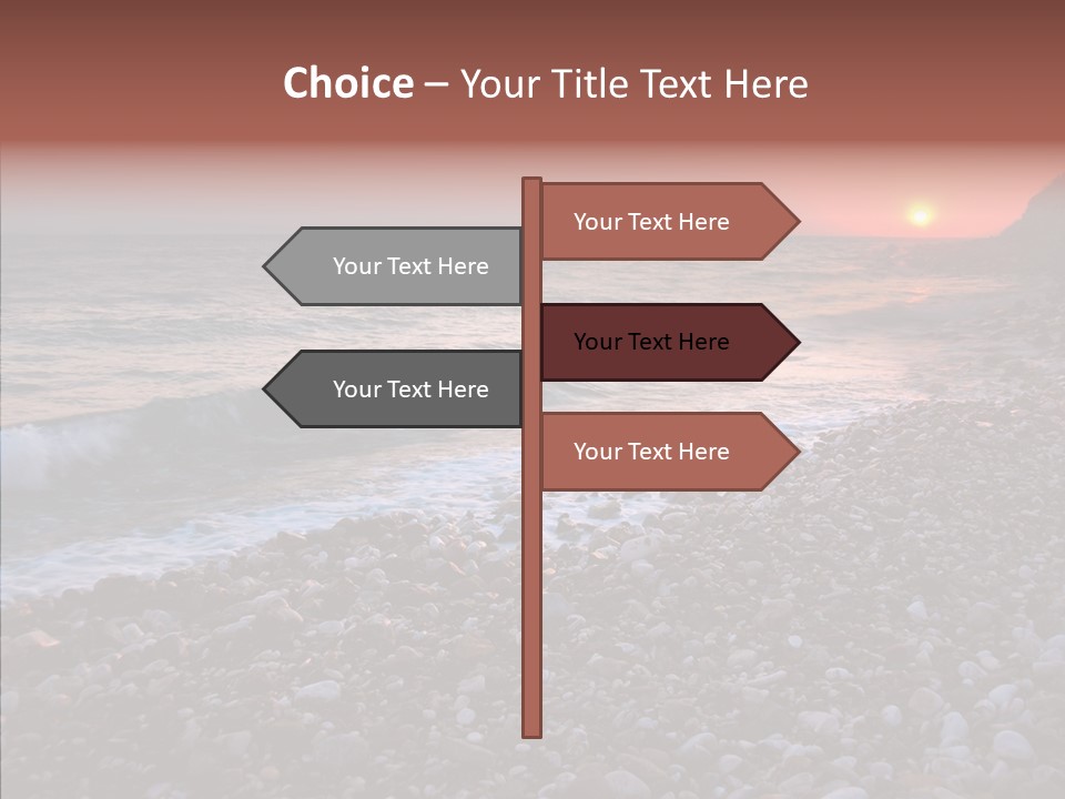 Red Travel Sky PowerPoint Template