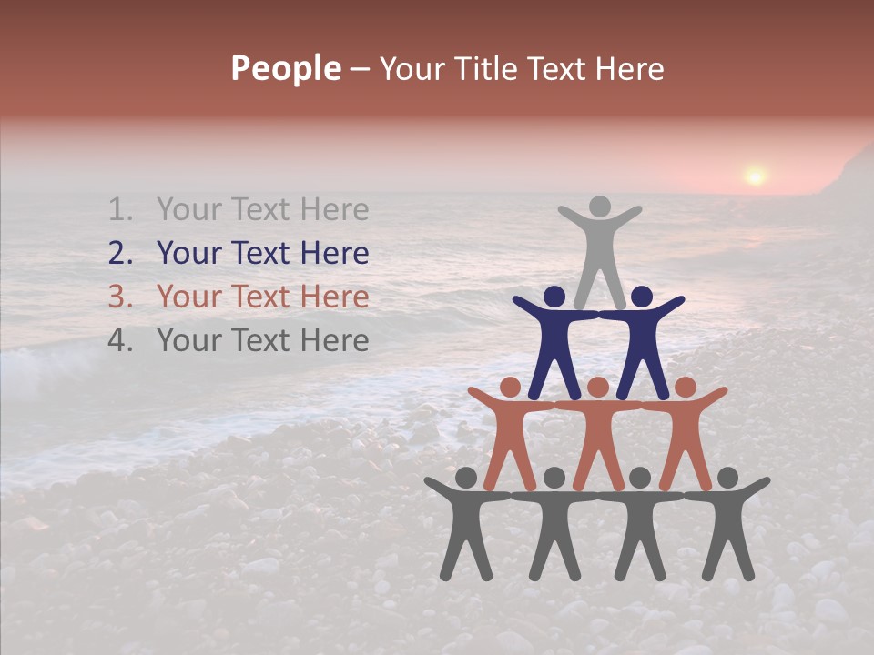 Red Travel Sky PowerPoint Template