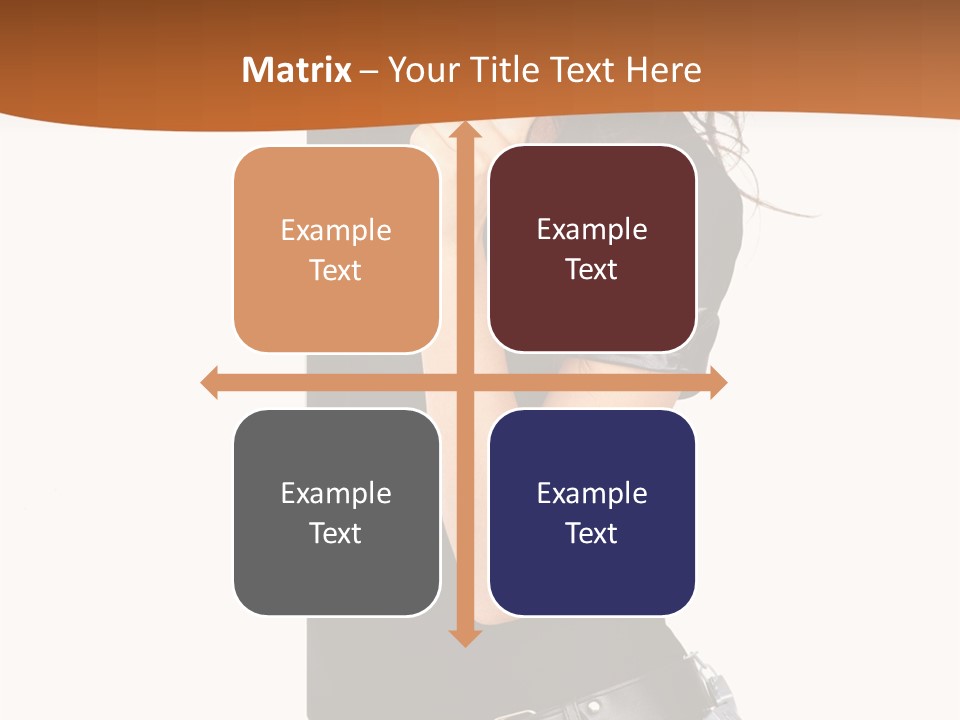 Flirting Female Makeup PowerPoint Template