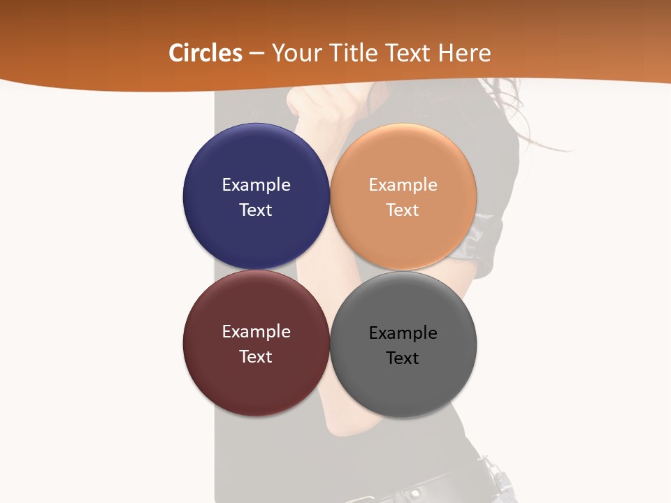 Flirting Female Makeup PowerPoint Template