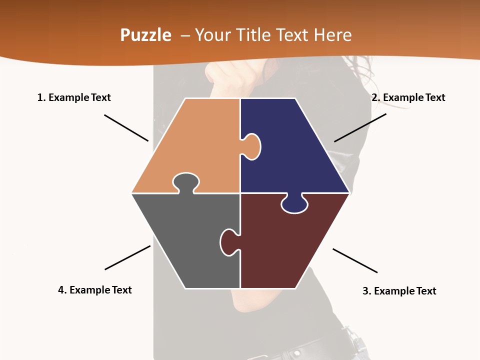 Flirting Female Makeup PowerPoint Template