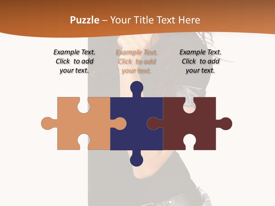 Flirting Female Makeup PowerPoint Template