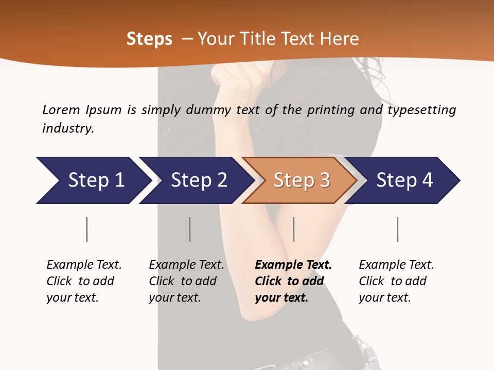 Flirting Female Makeup PowerPoint Template