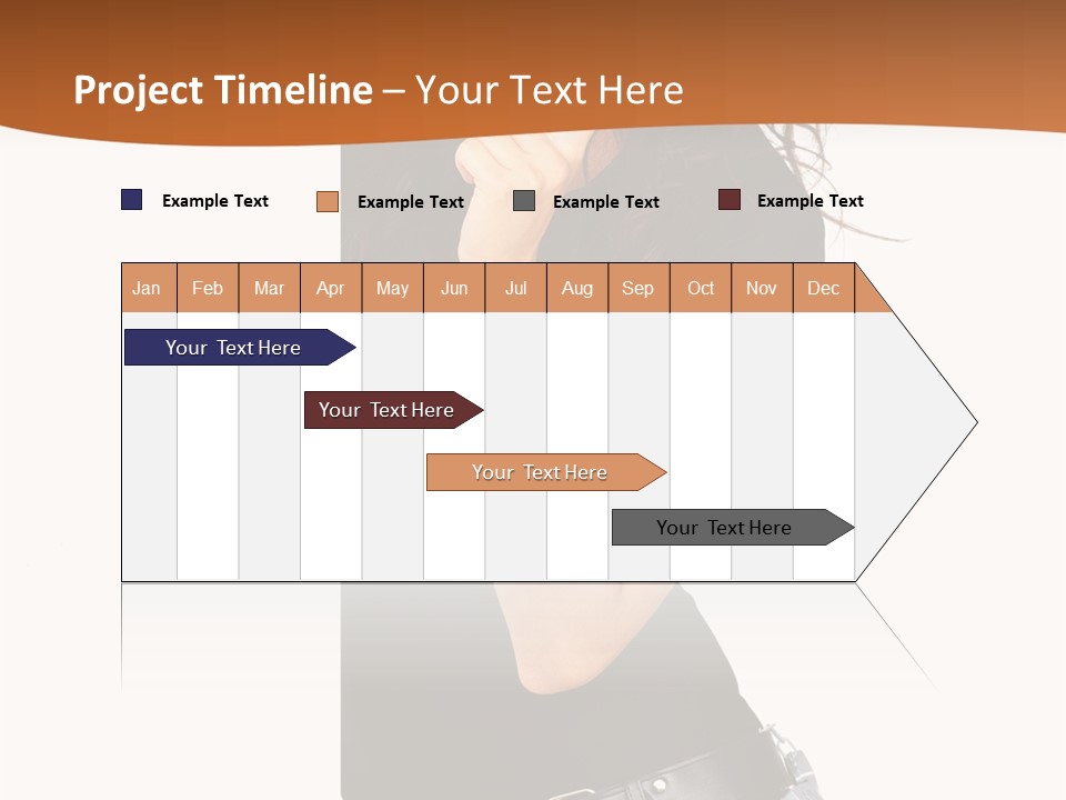 Flirting Female Makeup PowerPoint Template