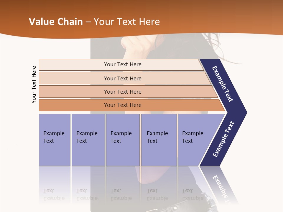 Flirting Female Makeup PowerPoint Template