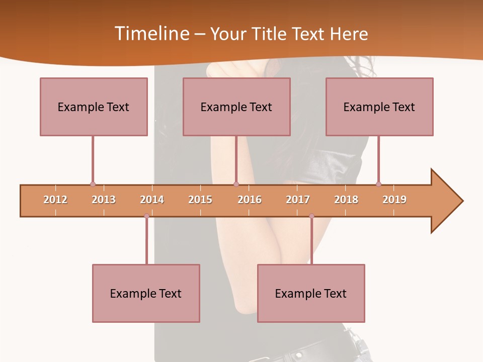 Flirting Female Makeup PowerPoint Template
