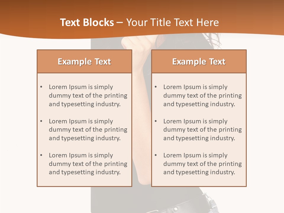 Flirting Female Makeup PowerPoint Template