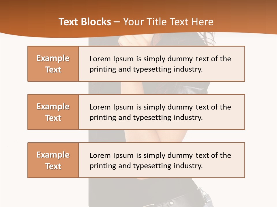 Flirting Female Makeup PowerPoint Template