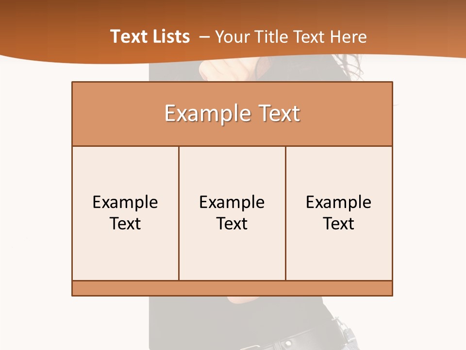 Flirting Female Makeup PowerPoint Template