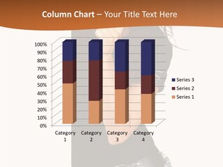 Flirting Female Makeup PowerPoint Template