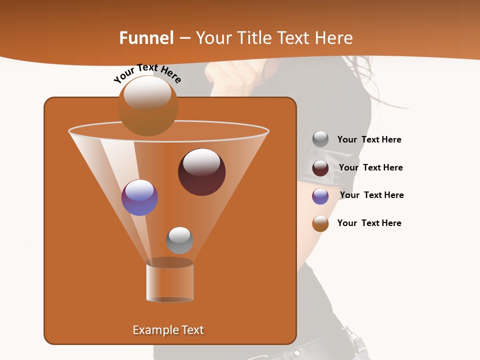 Flirting Female Makeup PowerPoint Template