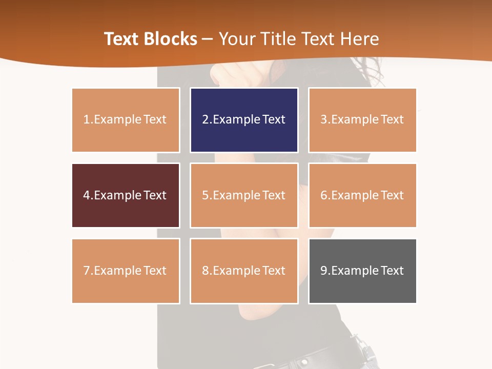 Flirting Female Makeup PowerPoint Template