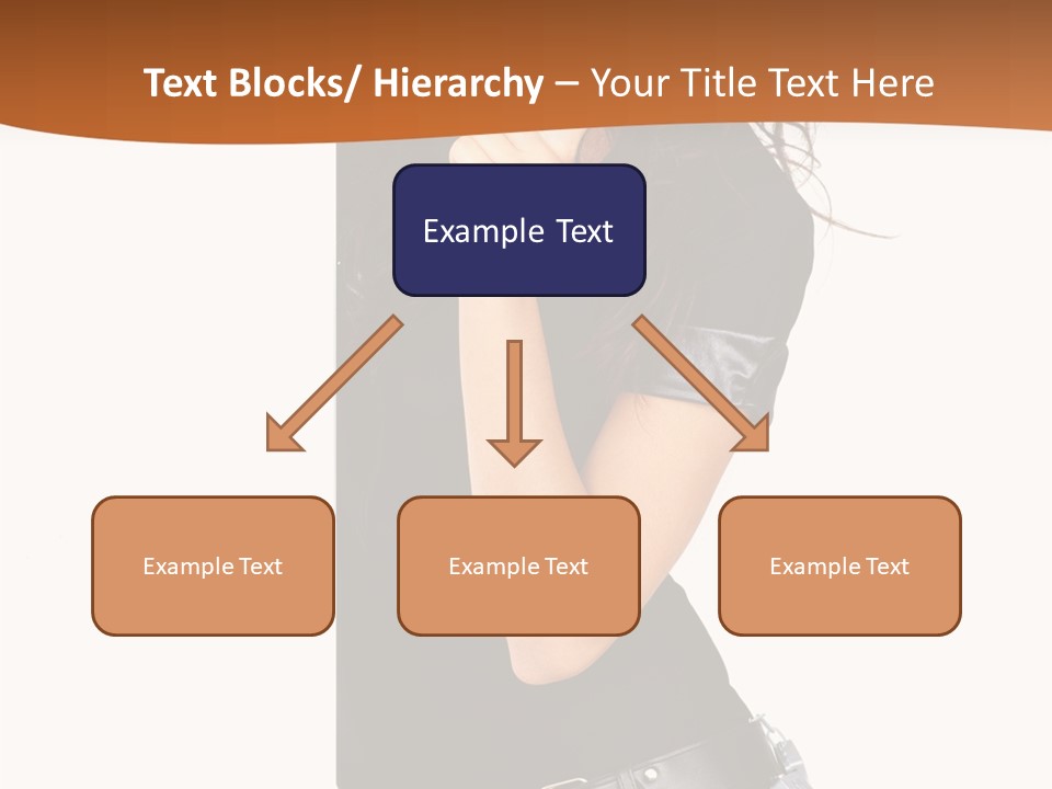 Flirting Female Makeup PowerPoint Template