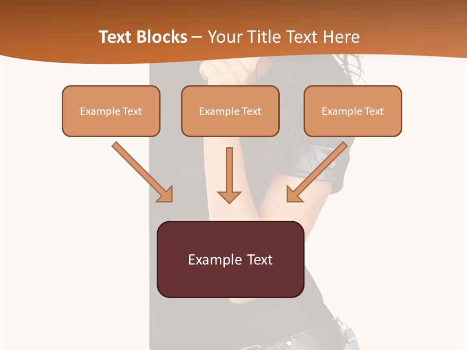 Flirting Female Makeup PowerPoint Template