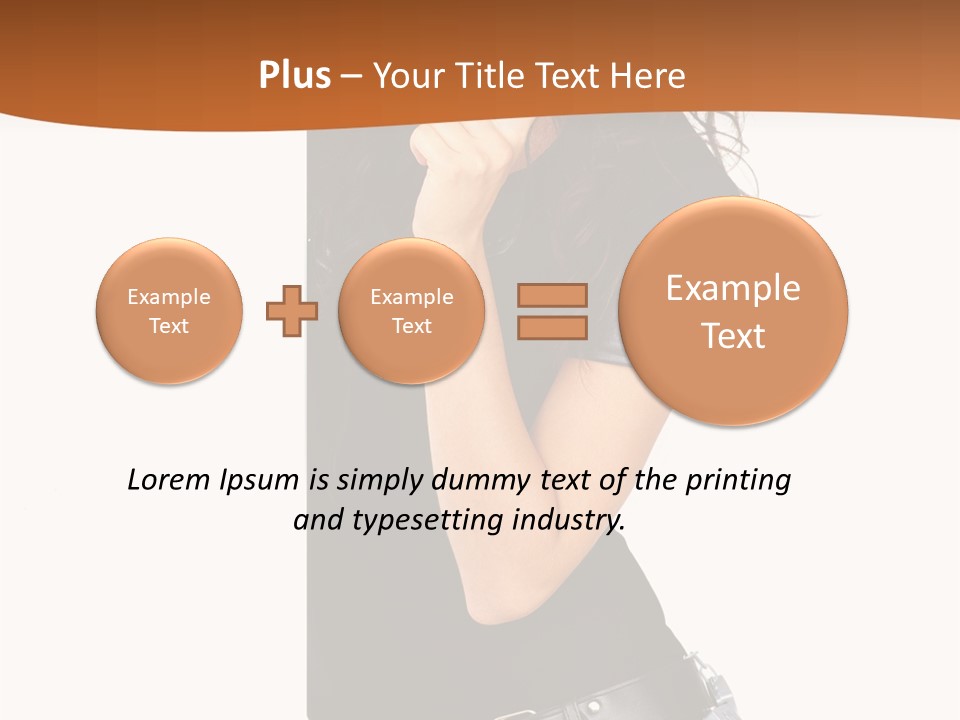 Flirting Female Makeup PowerPoint Template