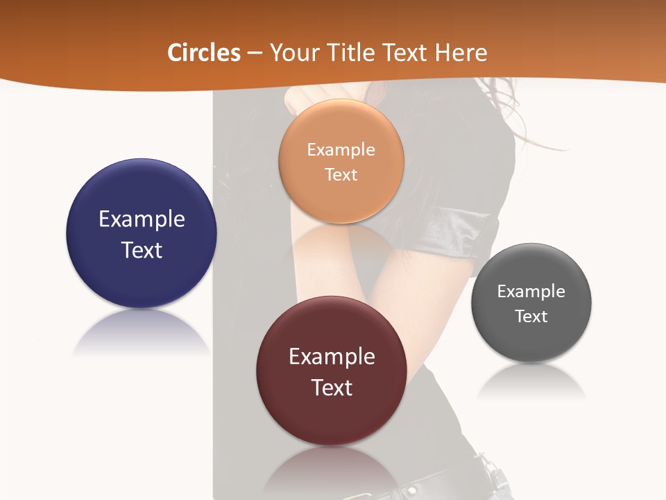 Flirting Female Makeup PowerPoint Template