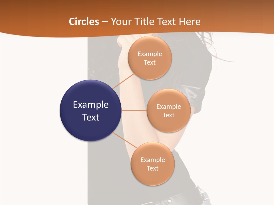 Flirting Female Makeup PowerPoint Template