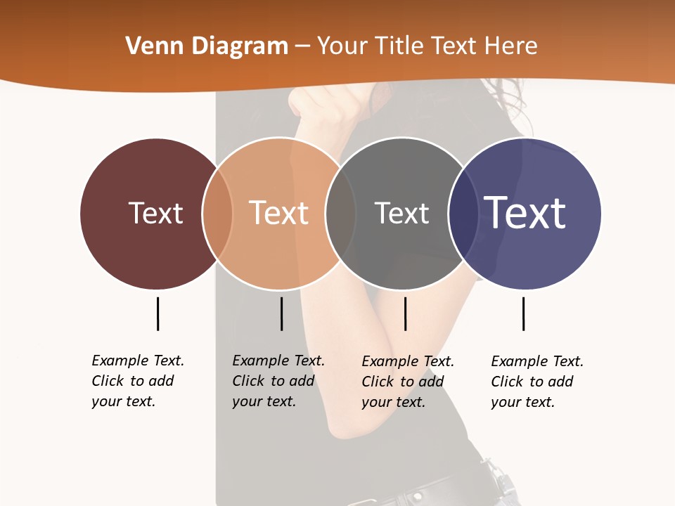 Flirting Female Makeup PowerPoint Template