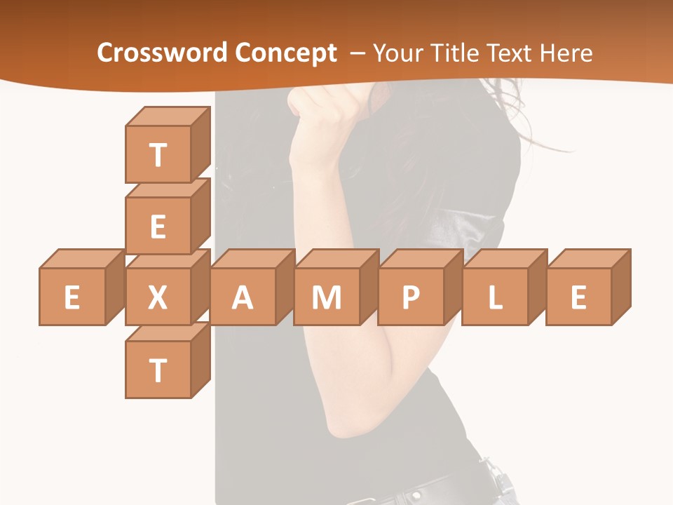 Flirting Female Makeup PowerPoint Template