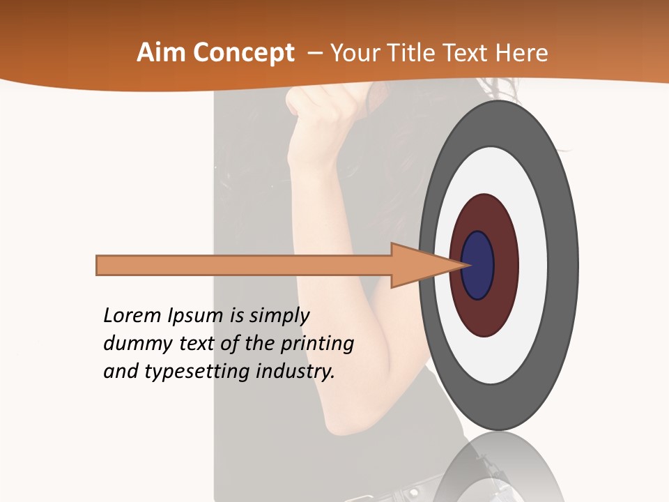 Flirting Female Makeup PowerPoint Template