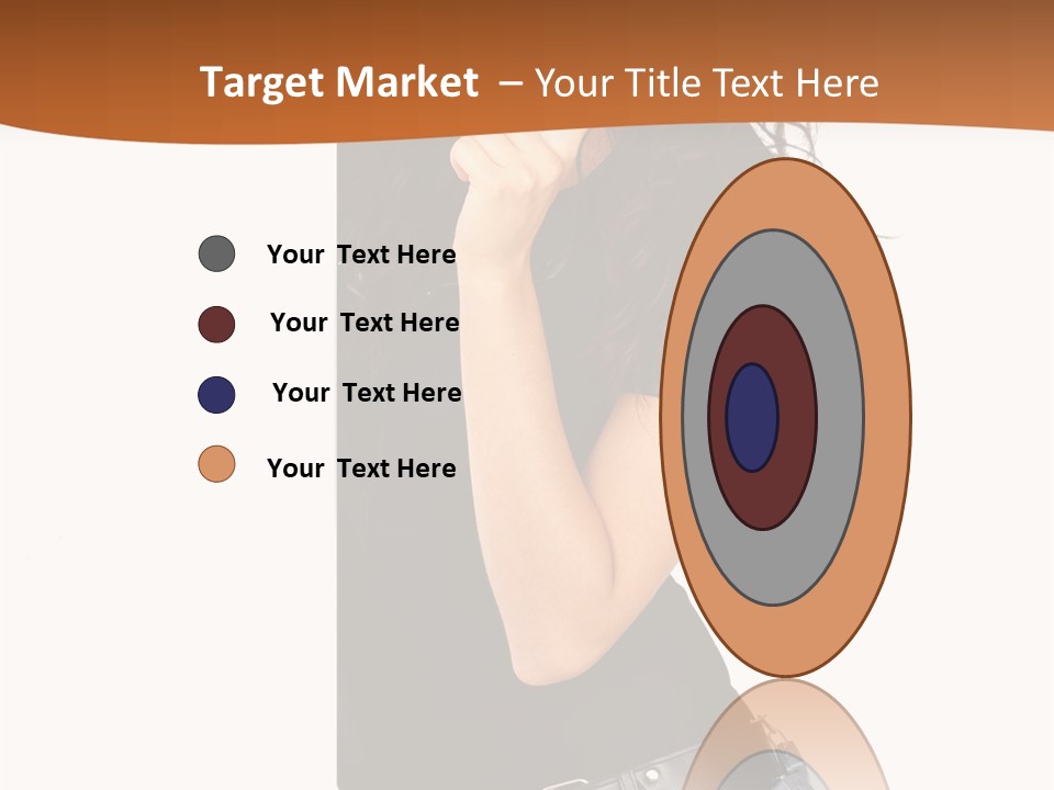 Flirting Female Makeup PowerPoint Template