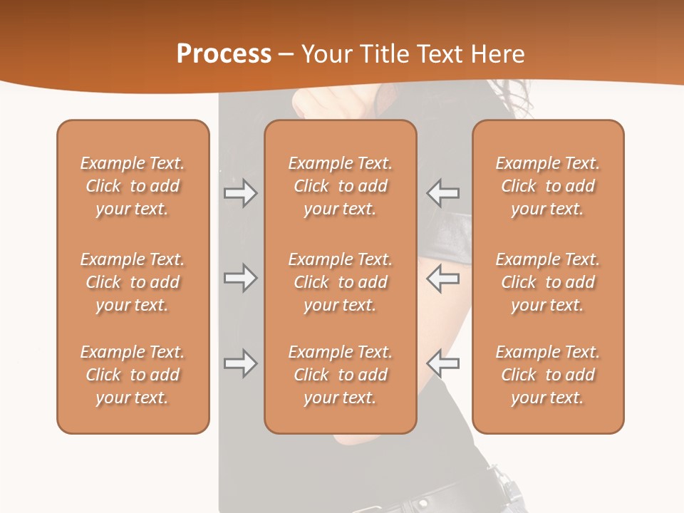 Flirting Female Makeup PowerPoint Template