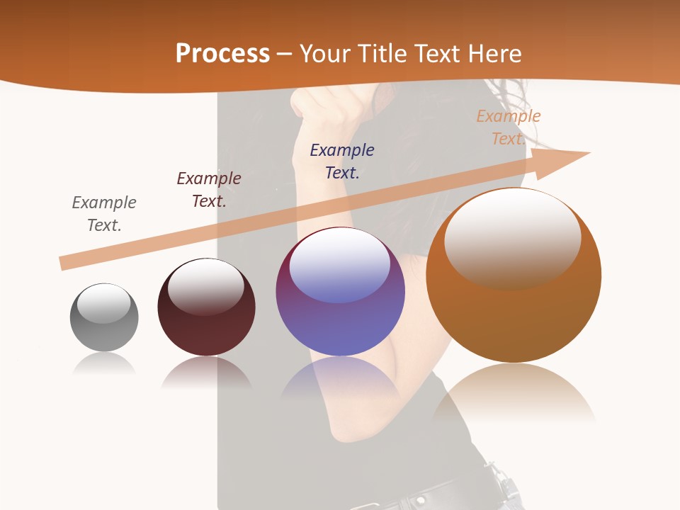 Flirting Female Makeup PowerPoint Template