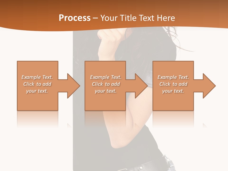 Flirting Female Makeup PowerPoint Template