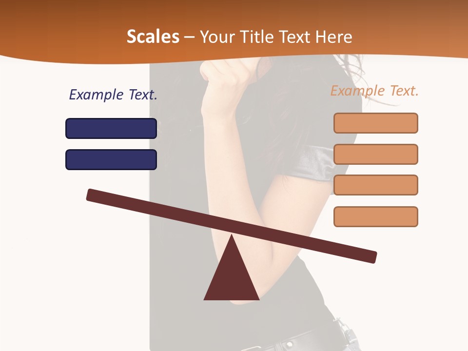 Flirting Female Makeup PowerPoint Template