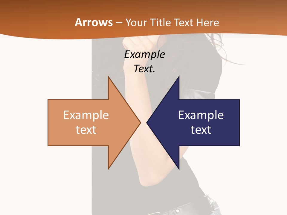 Flirting Female Makeup PowerPoint Template