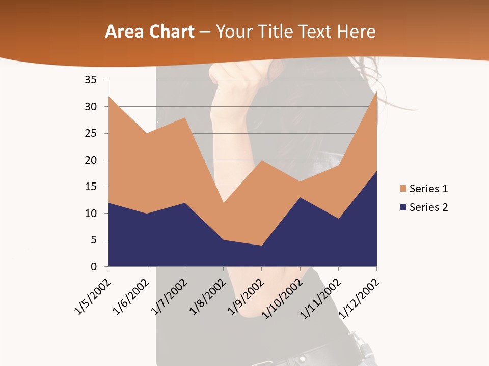 Flirting Female Makeup PowerPoint Template