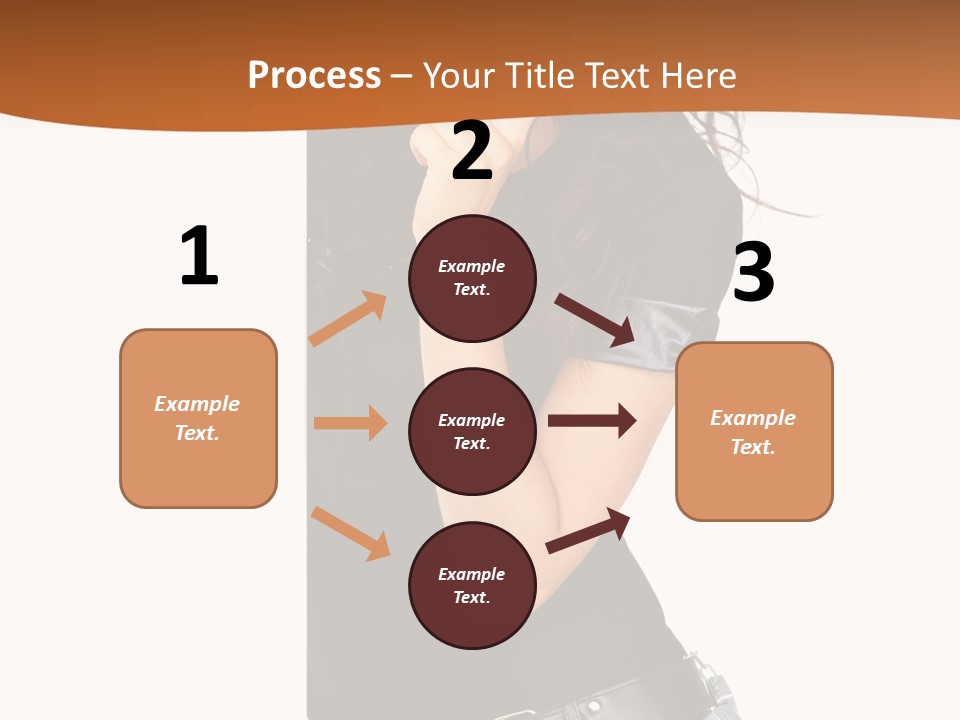 Flirting Female Makeup PowerPoint Template