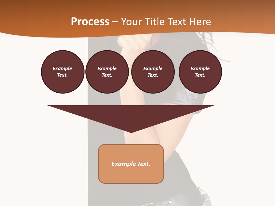 Flirting Female Makeup PowerPoint Template