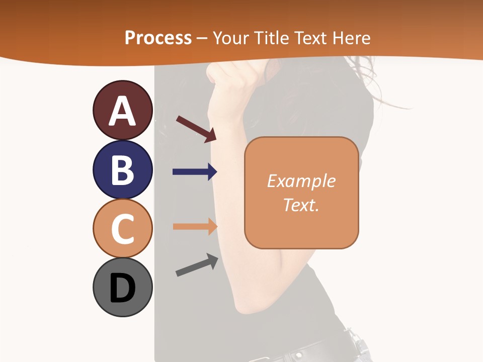 Flirting Female Makeup PowerPoint Template