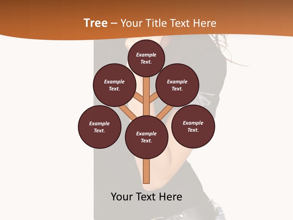 Flirting Female Makeup PowerPoint Template