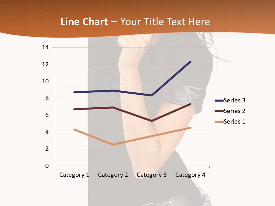 Flirting Female Makeup PowerPoint Template