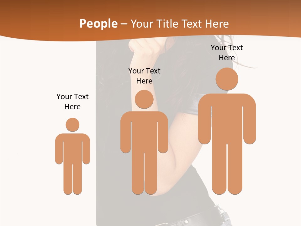 Flirting Female Makeup PowerPoint Template