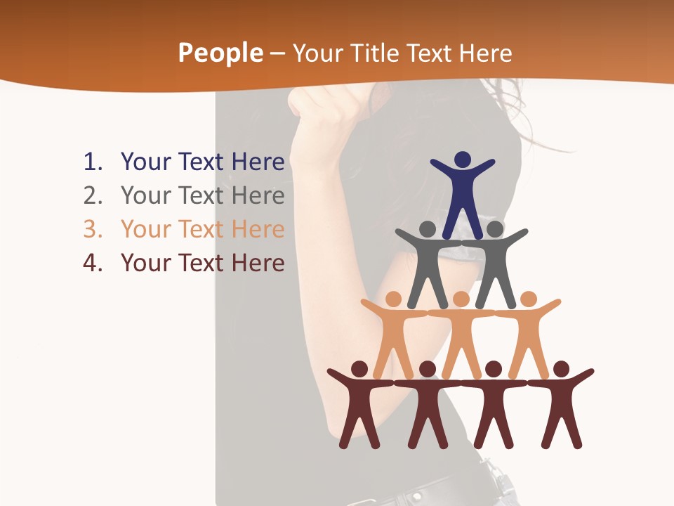 Flirting Female Makeup PowerPoint Template