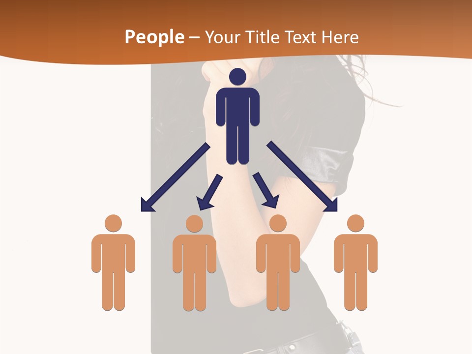 Flirting Female Makeup PowerPoint Template