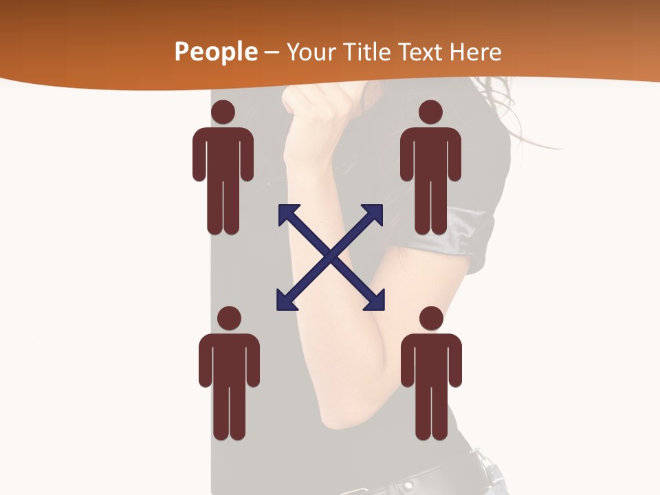 Flirting Female Makeup PowerPoint Template