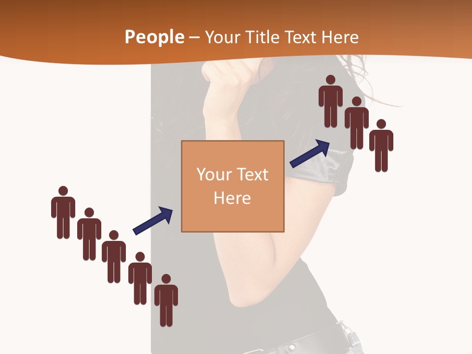 Flirting Female Makeup PowerPoint Template