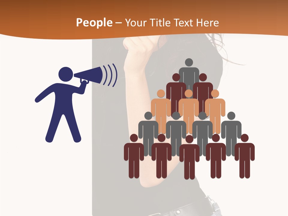 Flirting Female Makeup PowerPoint Template