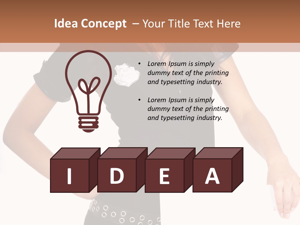 Fun Costume Text PowerPoint Template