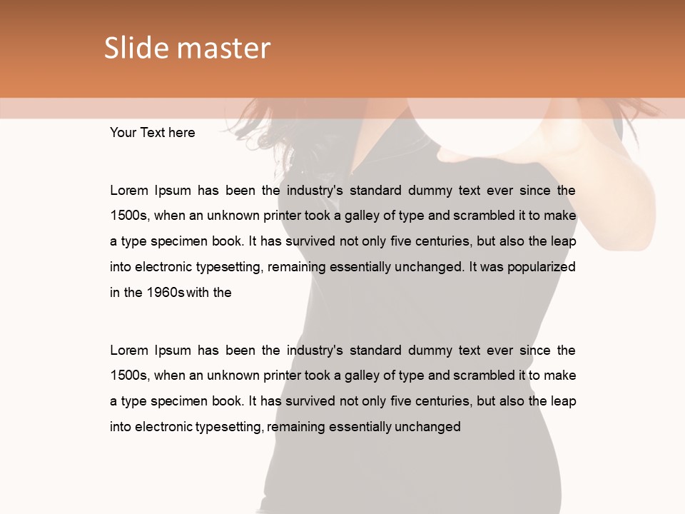 Sexy Portrait Modern PowerPoint Template